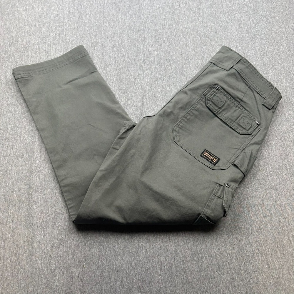 Duluth Trading Co DuluthFlex Fire Hose Slim Fit Cargo Pants Mens 34x30 Gunmetal